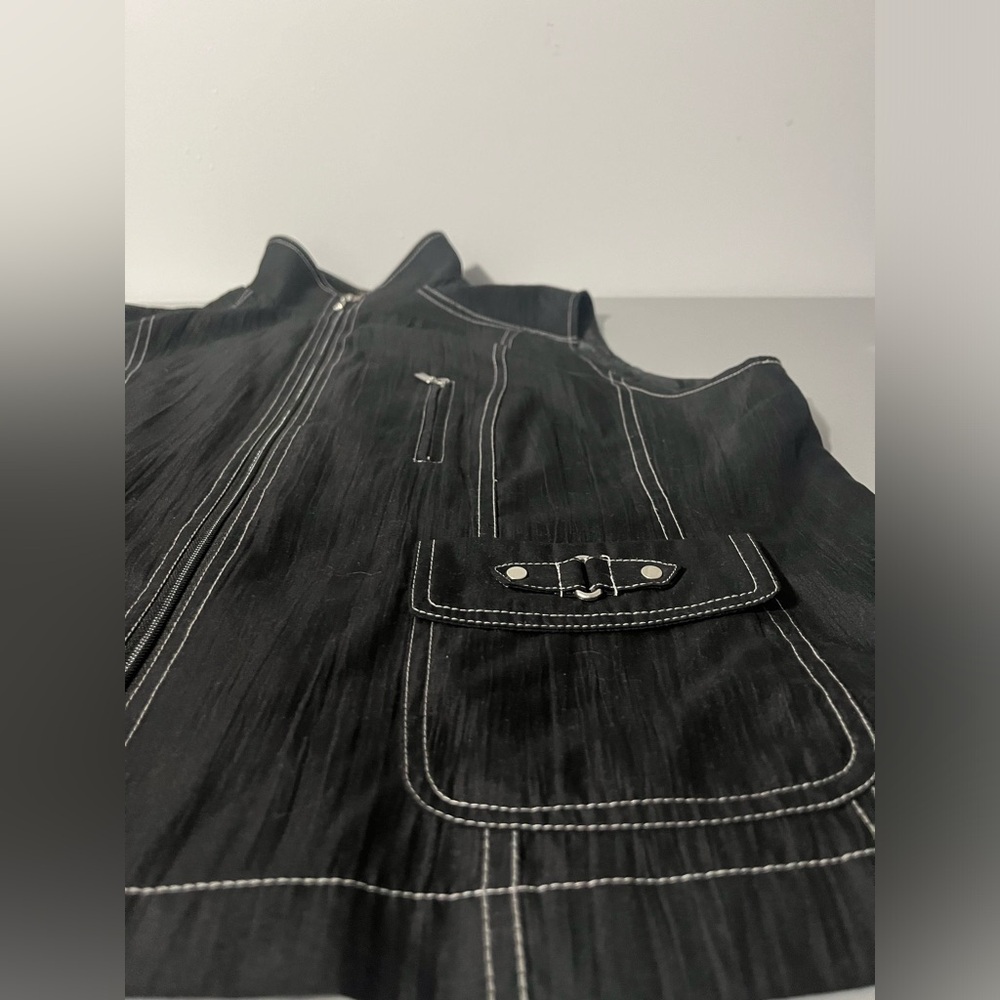 3/25$ (Mix)Alia Sleeveless Vest, Vintage Vest, Alia Petite, Black - Picture 15 of 15